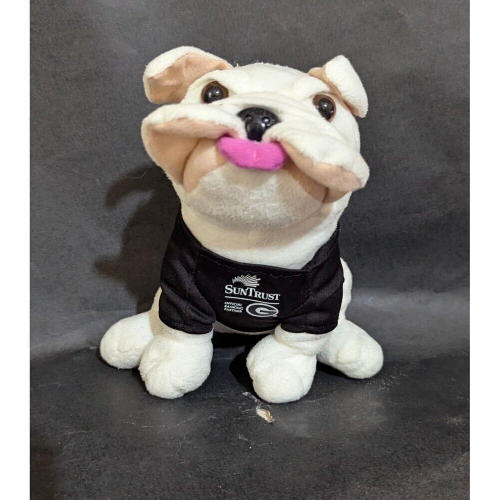SunTrust UGA Bulldog Plush Dog Soft Toy With Black Shirt‎
